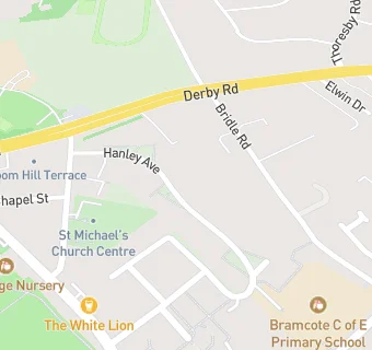 map for Bramcote Church Of England School