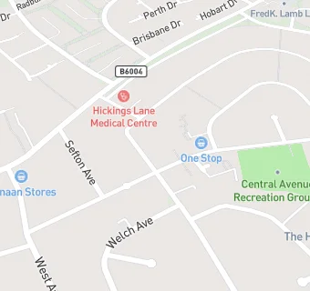 map for Hickings Lane Medical Centre