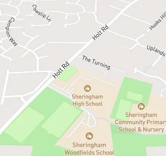 map for Sheringham High School and Sixth Form Centre