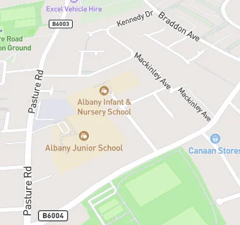 map for Albany Infant & Nursery School