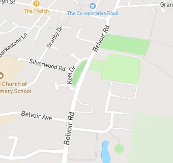 map for Bottesford Bowls Club