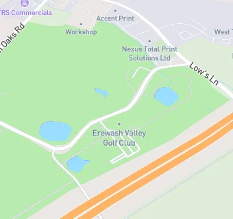 map for Erewash Valley Golf Club