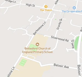 map for Bottesford Church of England Primary School