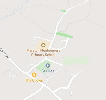 map for Marston Montgomery Primary School