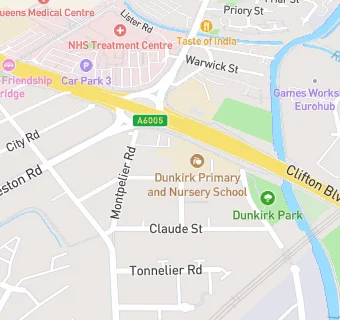 map for Dunkirk Primary School