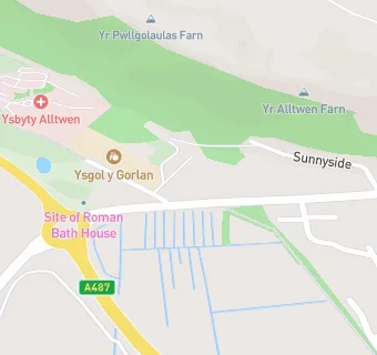 map for Ysgol Y Gorlan