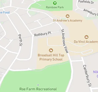 map for Breadsall Hill Top Infant & Nursery School