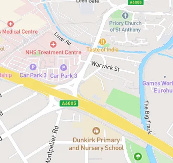 map for Nottingham University Academy of Science and Technology