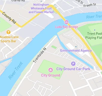 map for Nottingham And Union Rowing Club