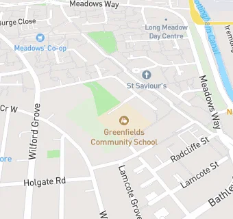 map for Greenfields Community School