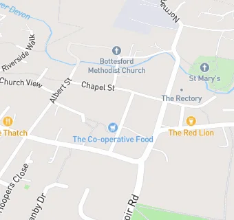 map for Bottesford Baptist Church