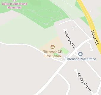 map for Tittensor CofE (C) First School