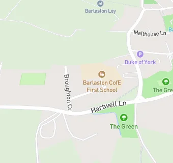 map for Barlaston School Club