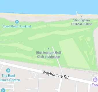 map for Sheringham Golf Club