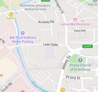 map for Meet Greet and Eat at Notts Clubs For Young People