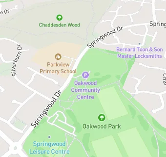 map for Oakwood Community Centre Cafe