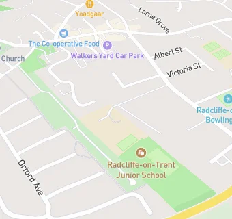 map for Radcliffe-on-Trent Junior School