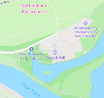 map for Colwick Hall Hotel