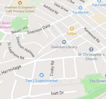 map for Sneinton Boulevard Dental Practice