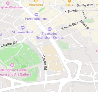 map for The People's College, Nottingham