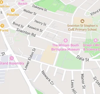 map for William Booth Primary School