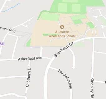 map for Woodlands Hotel