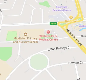 map for Wollaton Park Medical Practice