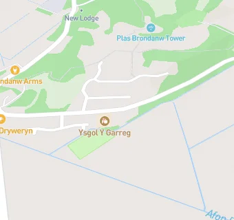 map for Ysgol Y Garreg