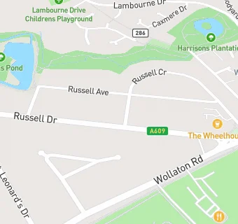 map for Wollaton Park Dental Practice