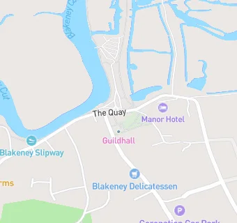 map for Blakeney Manor Hotel