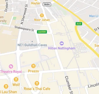 map for KFC Milton Street