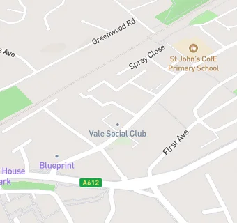 map for St John's Primary School