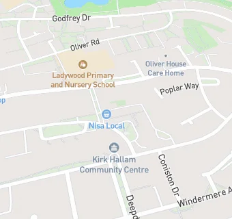 map for Mydentist, Queen Elizabeth Way, Kirk Hallam