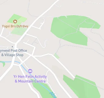 map for Ysgol Bro Dyfrdwy