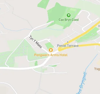 map for Y Pengwern Arms