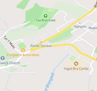 map for Pen Y Bryn Stores