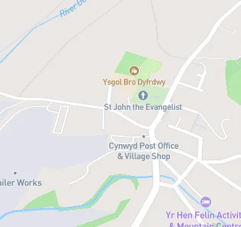 map for Cynwyd Spar & Post Office