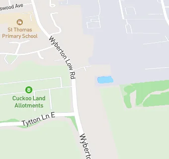 map for St Thomas' Childrens Centre