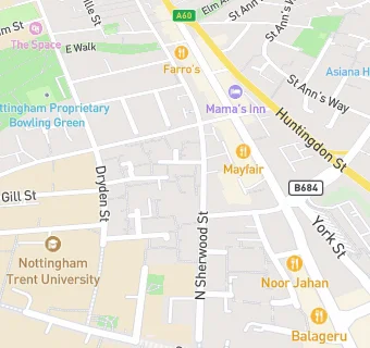 map for The Nottingham Mechanics