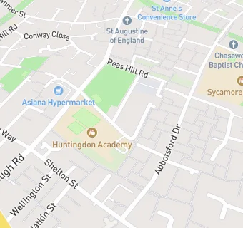 map for Huntingdon LEAD Academy