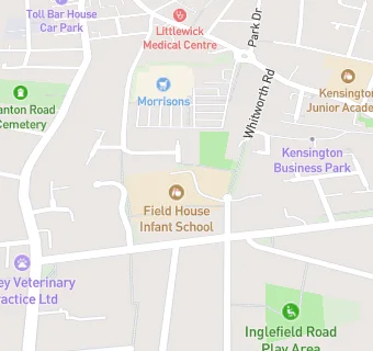 map for Field House Infant School