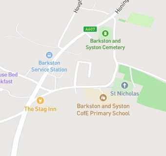 map for Barkston & Syston C E School