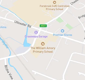 map for The William Amory Primary School