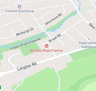 map for Brinsley Avenue Practice