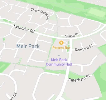 map for Meir Park Day Nursery