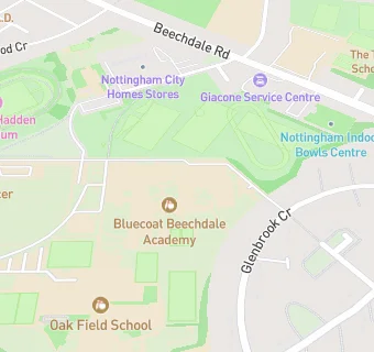 map for Bluecoat Beechdale Academy