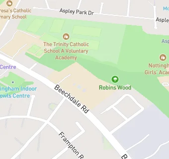 map for Woodlands Academy