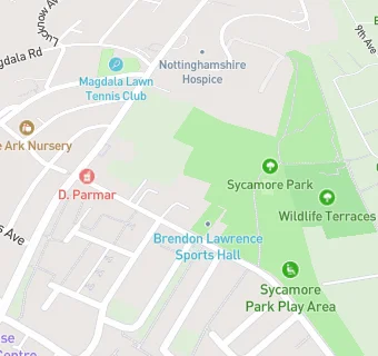 map for Nottingham & Nottinghamshire Refugee Forum