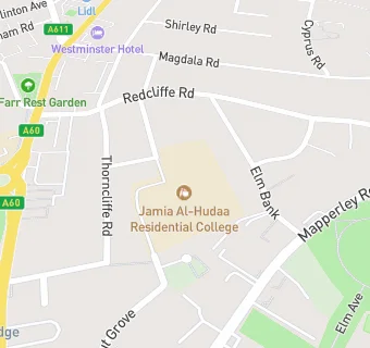 map for Jamia Al Hudaa School and Nursery