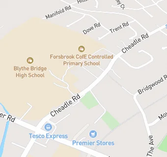 map for CHARTWELLS @ FORSBROOK PRIMARY SCHOOL